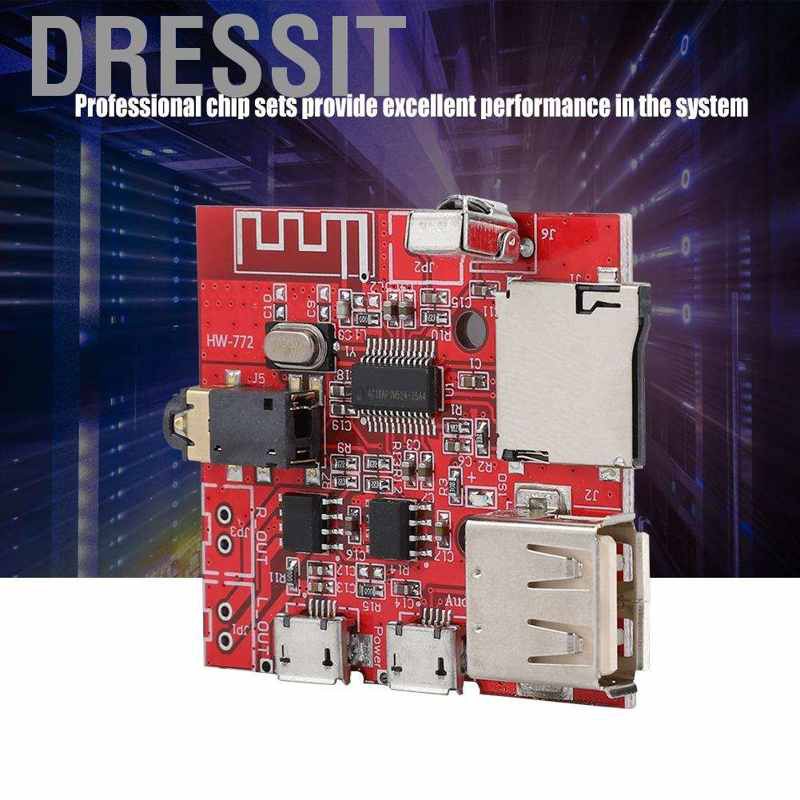 Dressit Bluetooth 4.1 MP3 Decoding Module Receiver Board Circuit w/ Remote Control