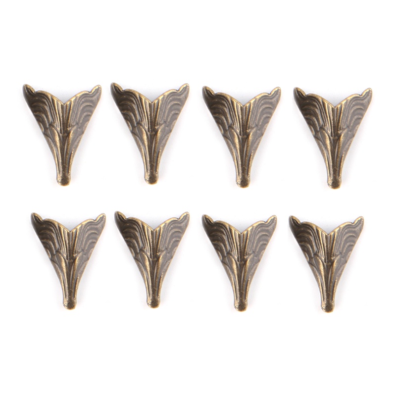 Bộ 8 Phụ Kiện Bảo Vệ Góc Hộp Bằng Đồng Kích Thước 20x26mm Tiện Dụng