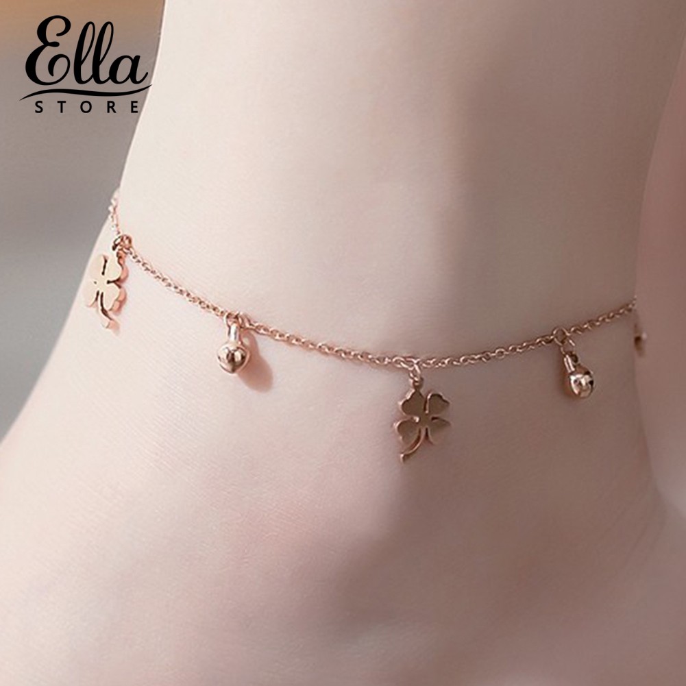 Lắc chân kiểu xích mặt hình cỏ may mắn đáng yêu | BigBuy360 - bigbuy360.vn