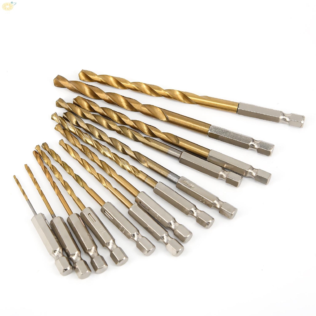 Bộ 13 mũi khoan xoắn chất liệu thép cao cấp tiện dụng