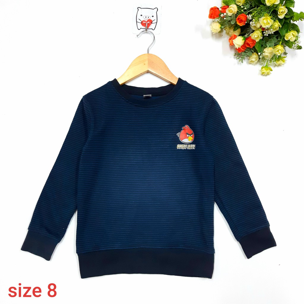 DG59-AT-03 - Áo tay dài bé trai , chất nỉ dày dặn , in hình và chữ , áo lẻ có nhiều màu size 10-20kg.