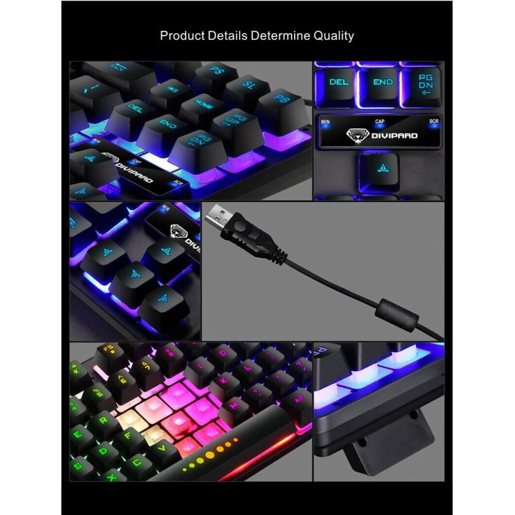 Bàn Phím Cơ Gaming Có Dây 87 Phím Rgb Dành Cho Game Thủ