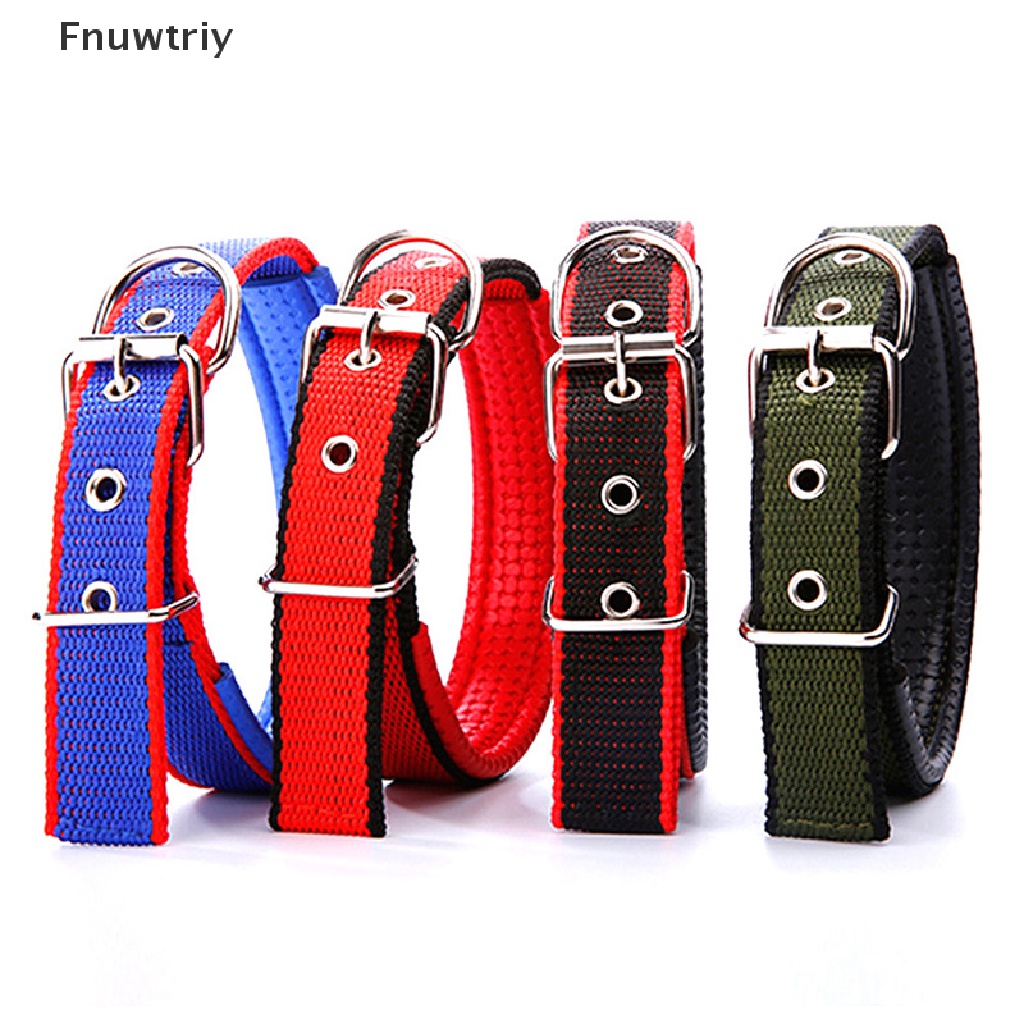 Vòng cổ bằng nylon cho chó cưng cỡ nhỏ/ vừa/ lớn nhiều màu tùy chọn