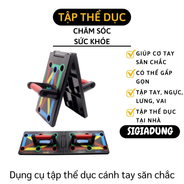 [SGD] Bảng Chống Đẩy - Dụng Cụ Tập Hít Đất, Tập Gym Tại Nhà Có Kẻ Vạch Hướng Dẫn 8279