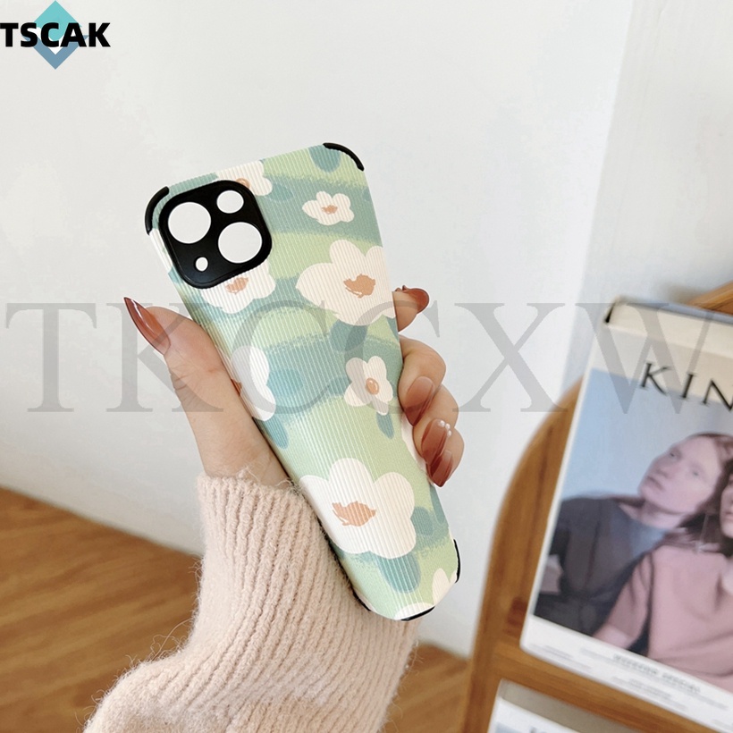 Ốp Điện Thoại Da Họa Tiết Hoa Cho Samsung Galaxy A20 A40 M32 M42 M12 M11 M02S M52 M51 M31S M31 M30S M21 M20 M10