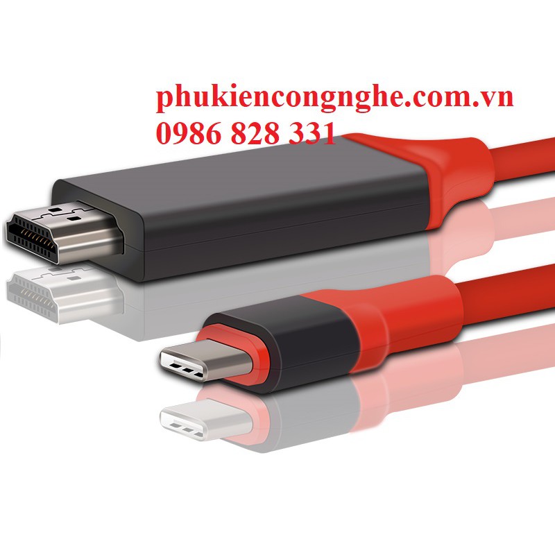 USB type C to HDMI hỗ trợ cho galaxy s8 và smart phone