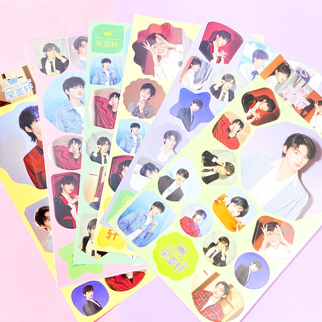 Ảnh dán sticker in hình thành viên TNT THỜI ĐẠI THIẾU NIÊN ĐOÀN trang trí idol thần tượng xinh xắn