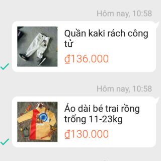 Combo áo dài quần kaki