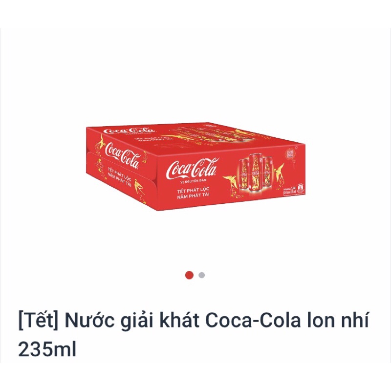 nước giải khát coca cola lon nhí 235ml