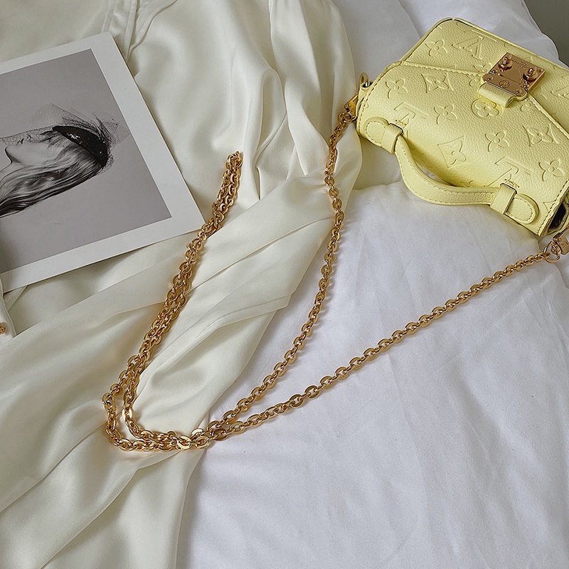 LOUIS VUITTON Lv Túi Xách Đeo Vai Phối Dây Xích Phong Cách Thời Trang Âu Mỹ Dành Cho Nữ