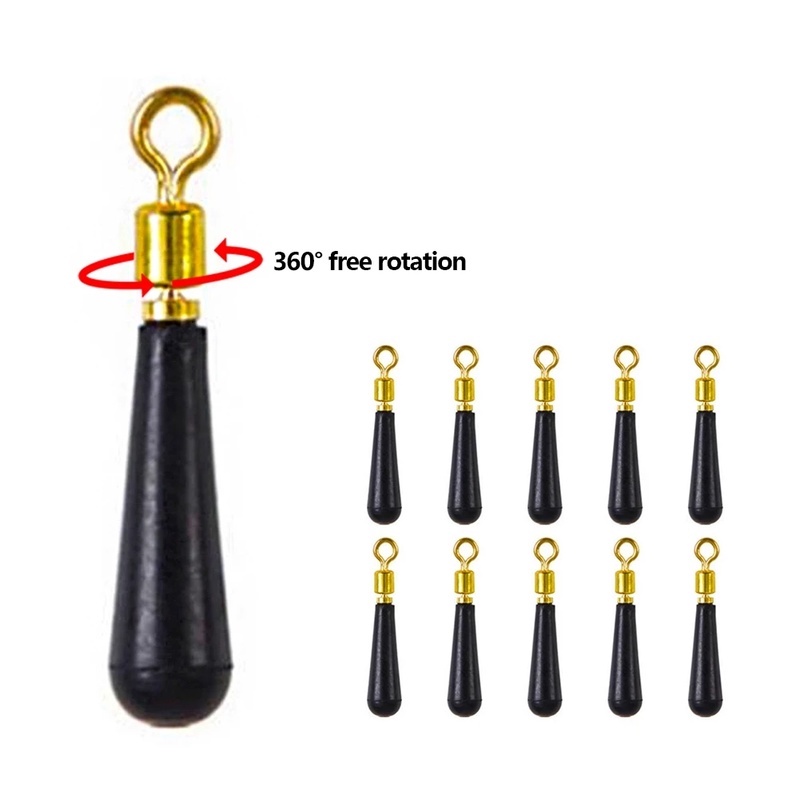 Set 10 Giá Đỡ Phao Câu Cá Đầu Cao Su Xoay 360 Độ Tiện Dụng