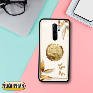 Ốp lưng kính 3D 12 con giáp - Xiaomi Redmi Note 8 pro
