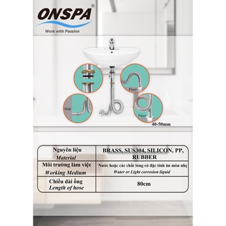 HỆ THỐNG THOÁT NƯỚC BỒN RỬA MẶT ONSPA