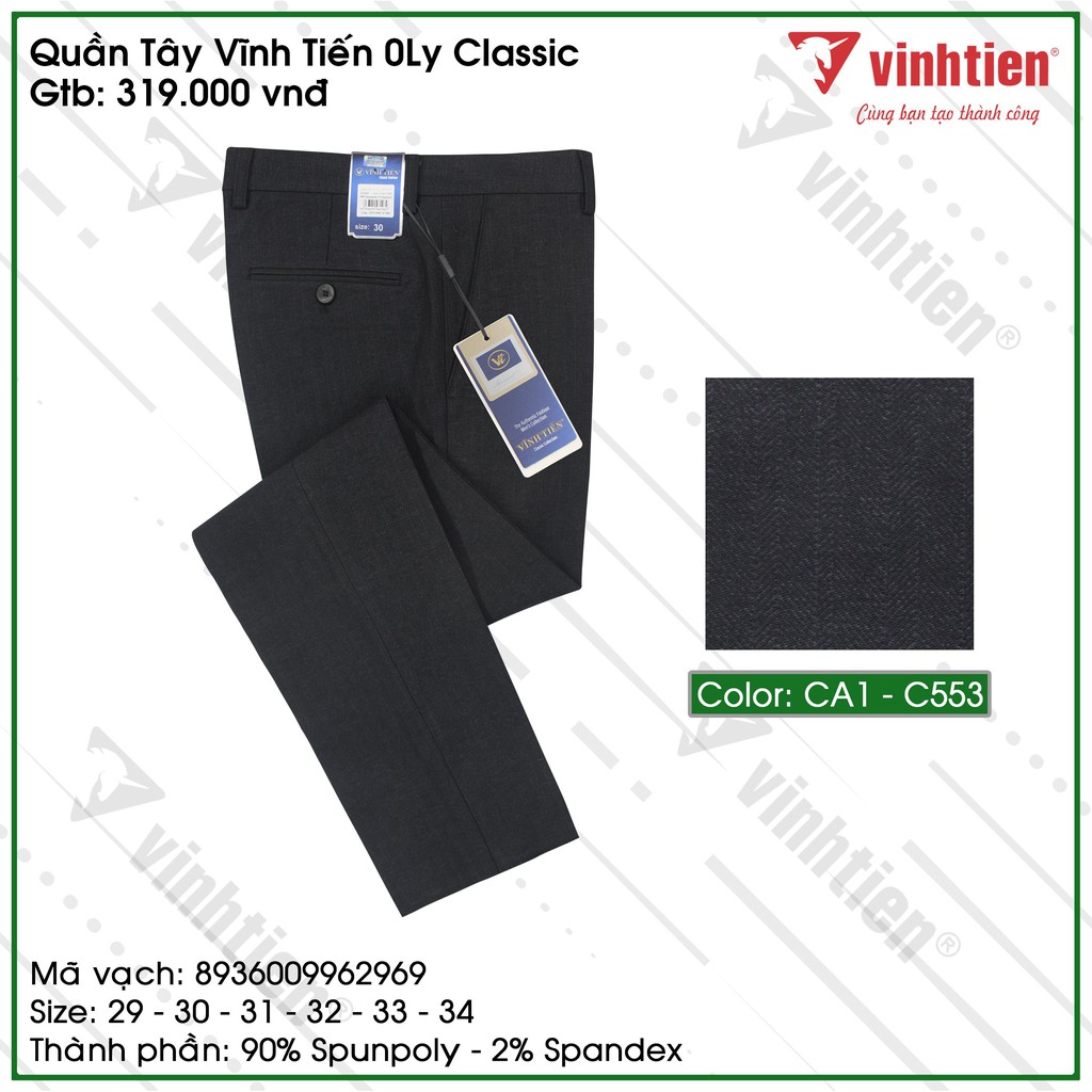 Quần Tây Công Sở Nam 0ly Classic Vĩnh Tiến 319 | BigBuy360 - bigbuy360.vn