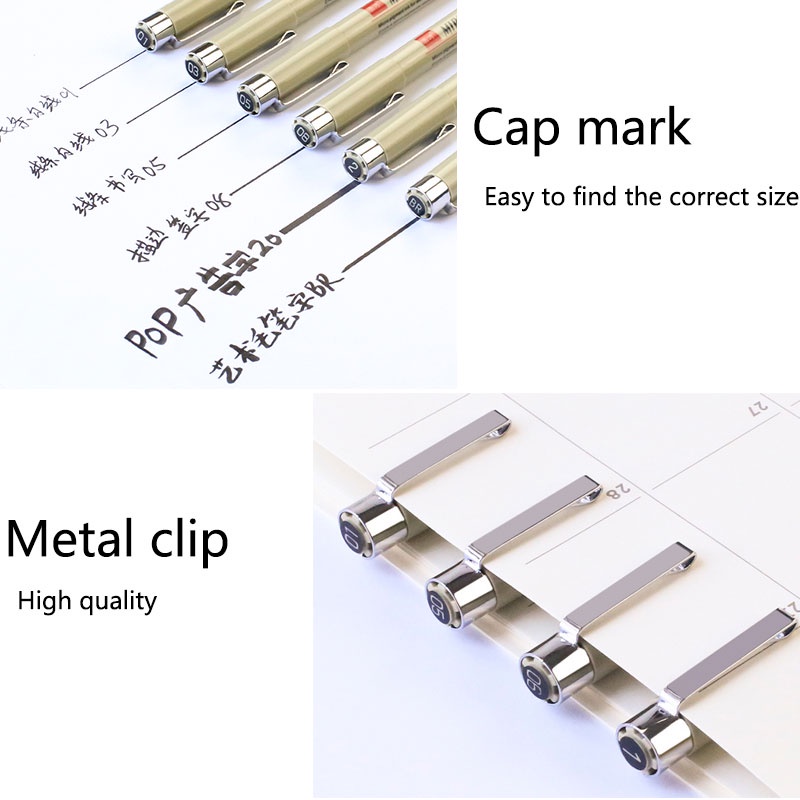 Set 3/5/7/8/9/11/12/13 Bút Lông Vẽ Tranh Chống Nước Tiện Dụng