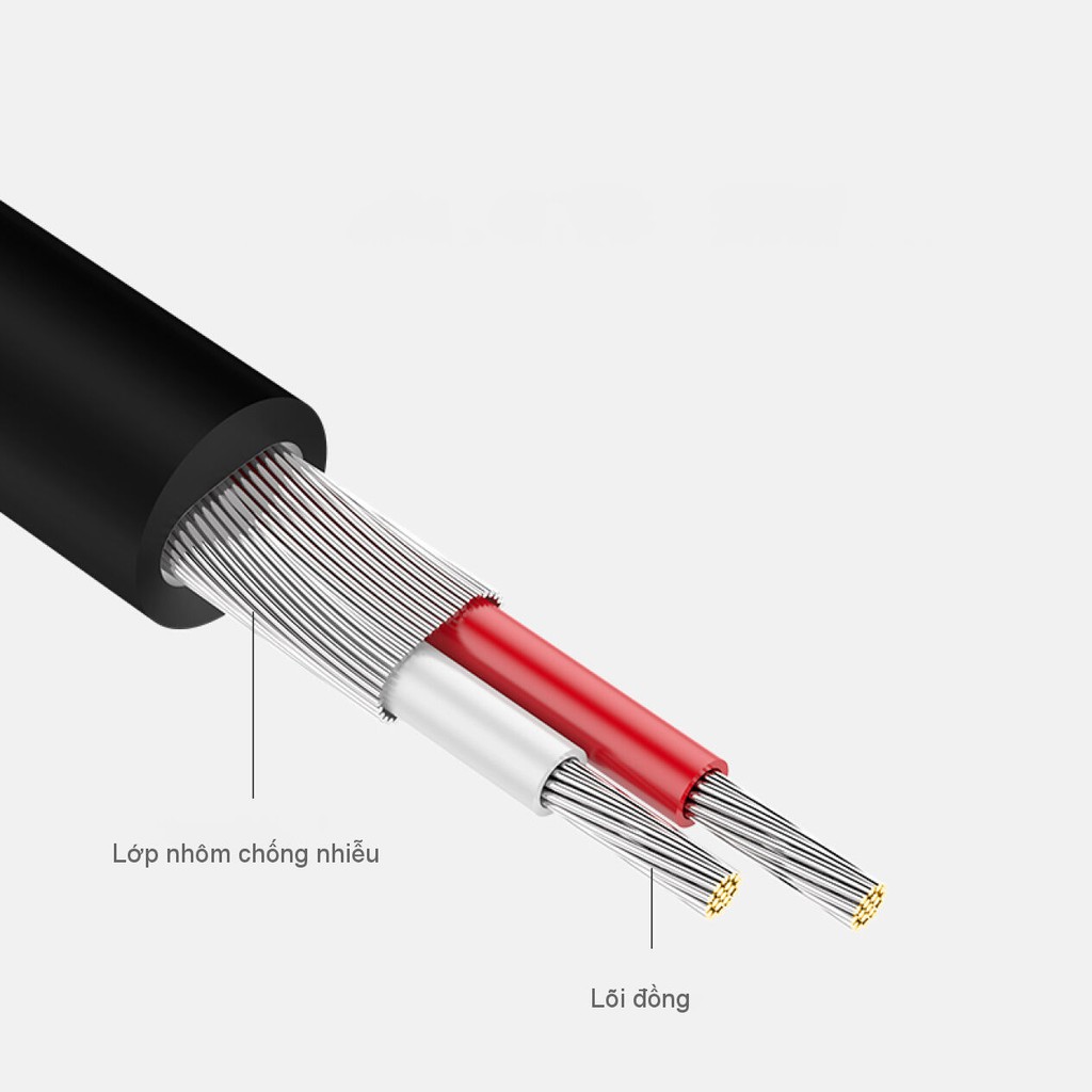 Dây chuyển đổi 3.5mm ra 2RCA (HOA SEN) dài từ 1-10m UGREEN AV102