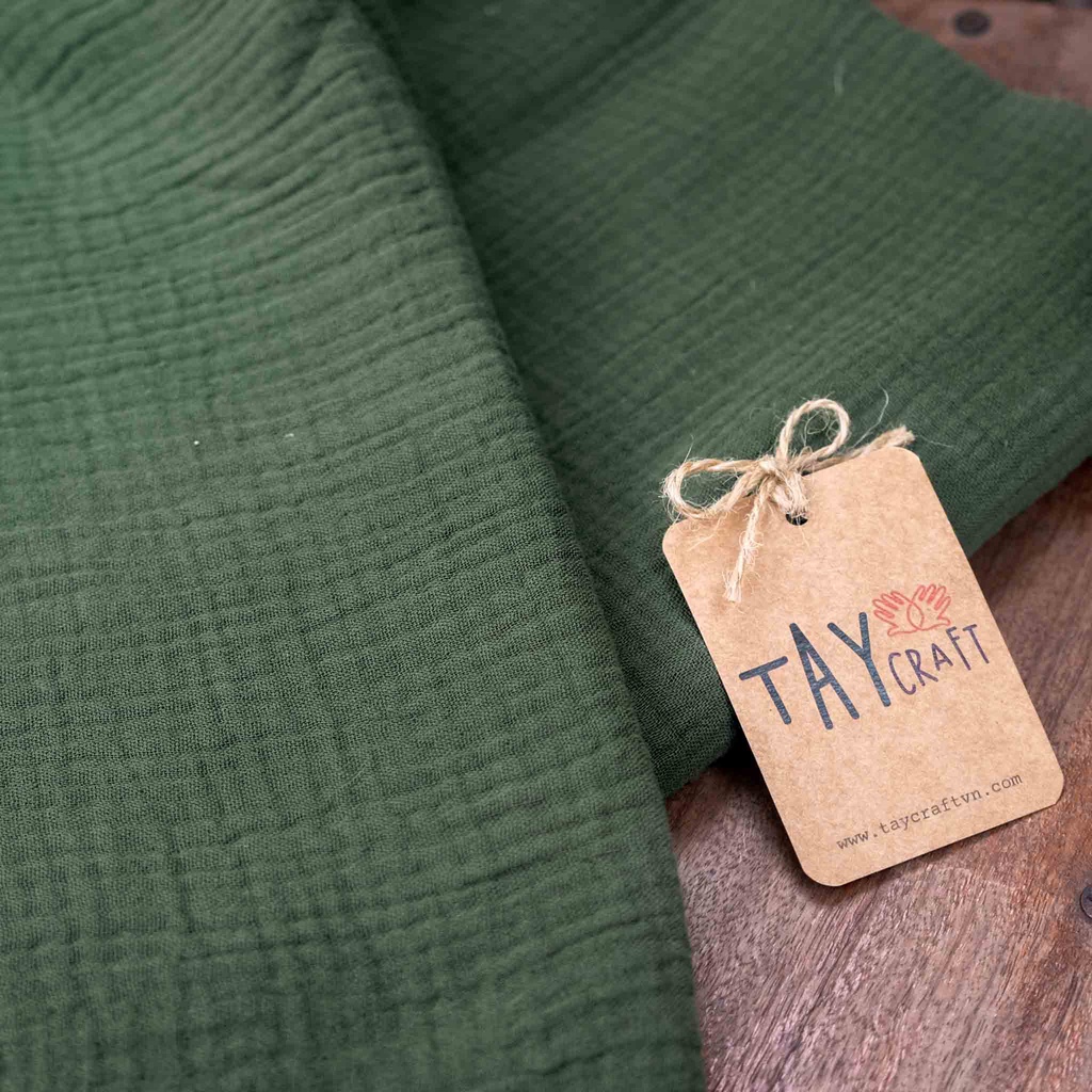 Vải xô muslin màu trơn 50x140cm