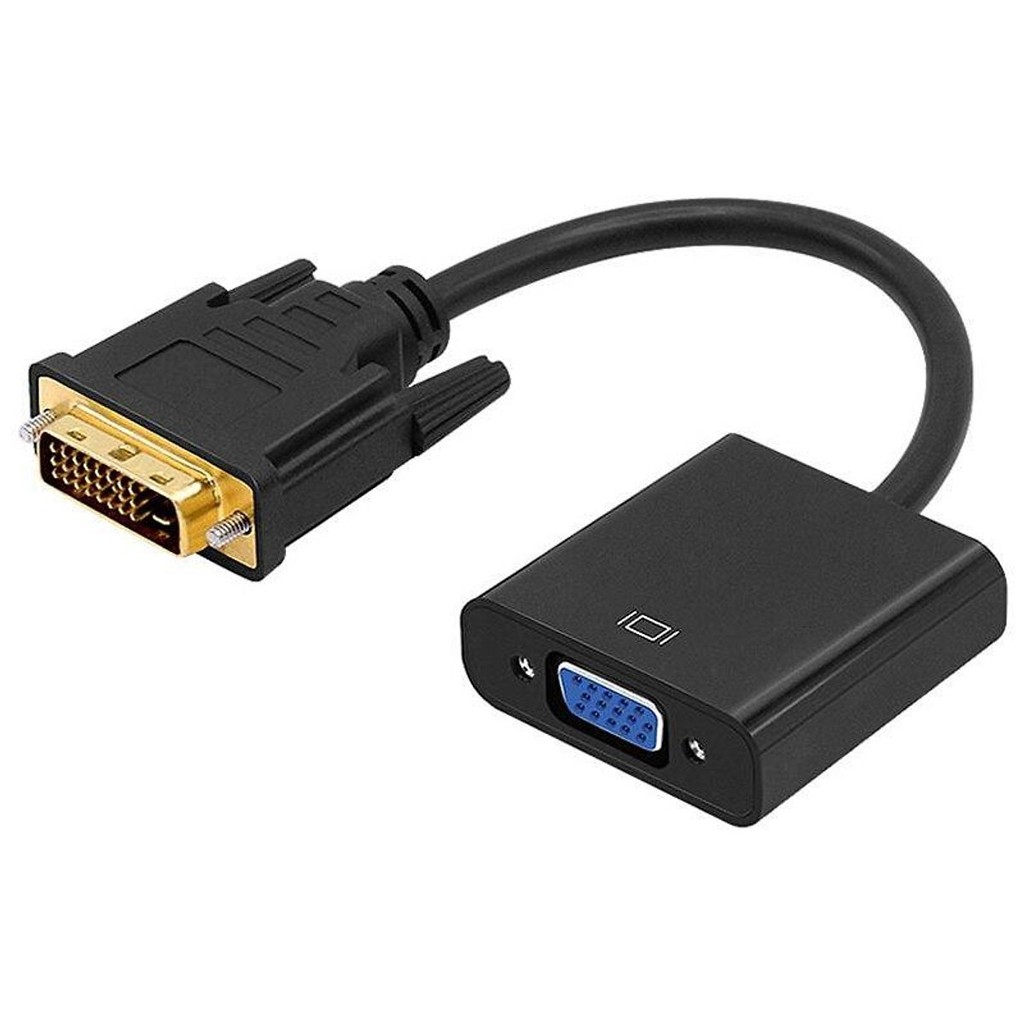 Cáp Chuyển Đổi DVI Sang VGA - DVI ( 24+1 ) To VGA ( Màu Đen )