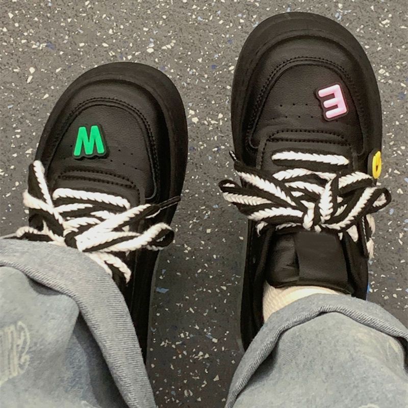 Giày Đen Đế Dày Hở Ngón Thời Trang Mùa Thu Cho Nữ