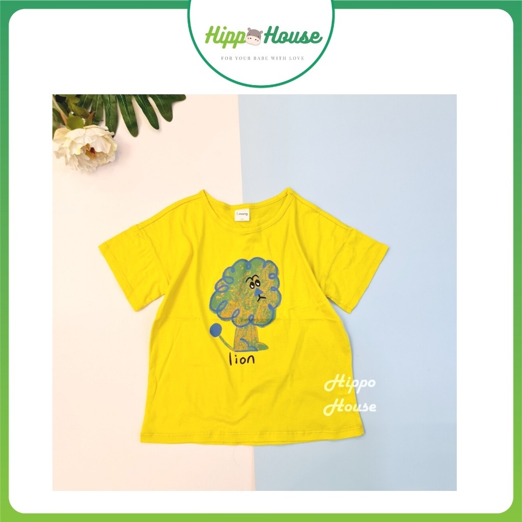 Áo Thun Cộc Tay Bé Trai Bé Gái Xuất Hàn Nhiều Mẫu Chất Cotton Mềm Mịn Hoạ Tiết Xinh Xắn Hippo House