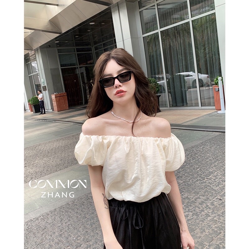 Áo trễ vai nữ tay ngắn dạo biển, dạo phố