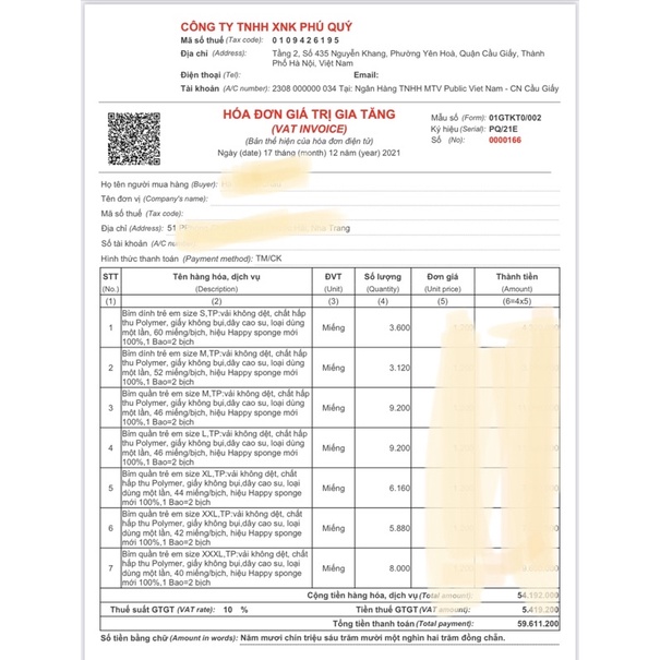 Tã bỉm dán/ quần nội địa Trung hiệu Happy Sponge S120/M104/L92/XL88/XXL84/XXXL80/XXXXL80