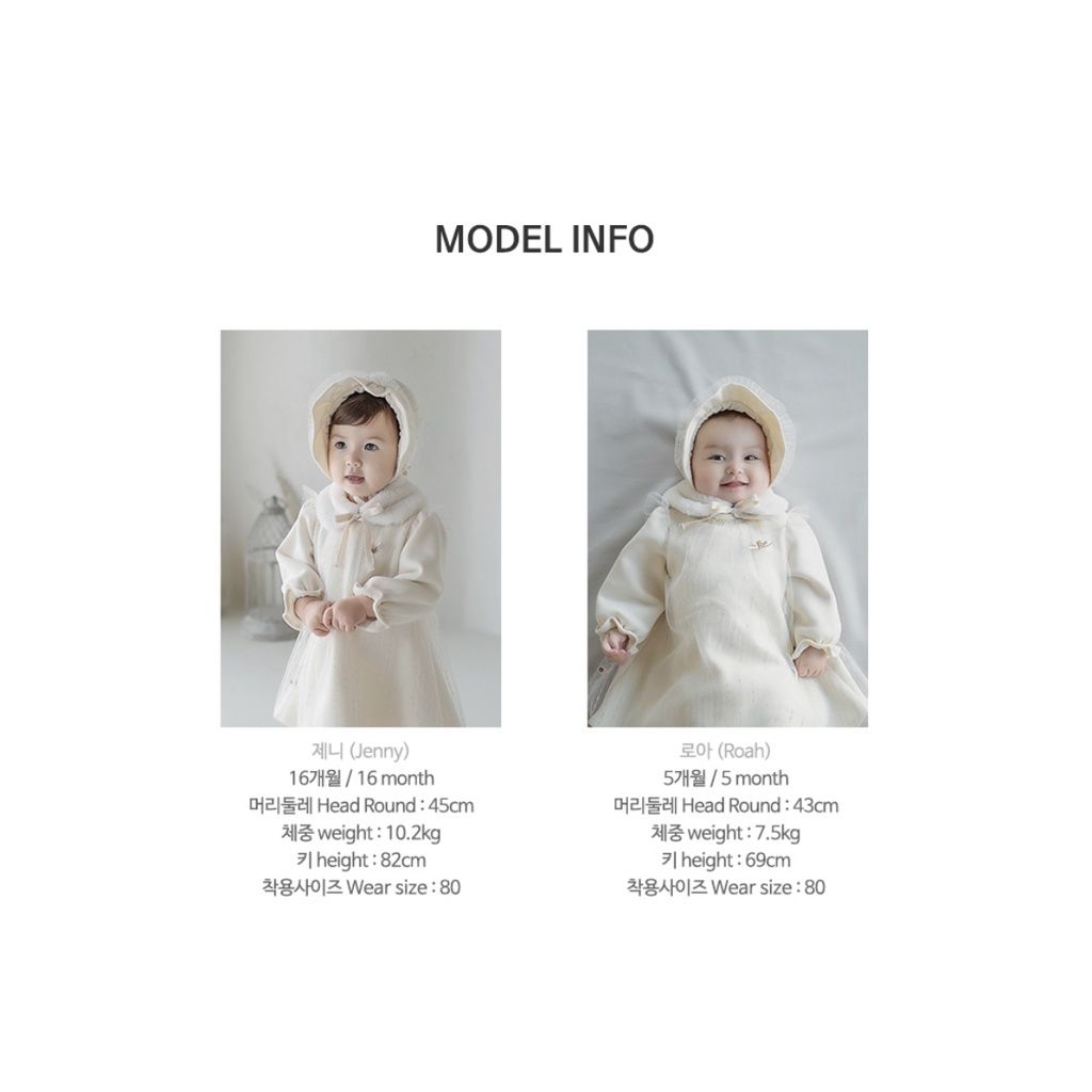 SET VÁY DARLING NỈ BÔNG, CỔ LÔNG MỀM CHO BÉ GÁI