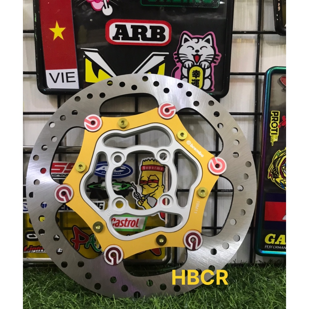 Đĩa thắng Bremb0 Over , Oversize 260mm kèm lòng 4 lỗ cnc + ốc gr5 mọi loại xe