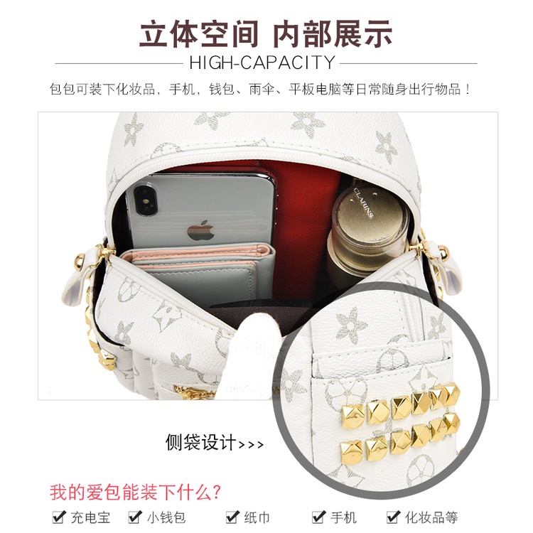 Balo nữ da mini phong cách Hàn Quốc cho-63