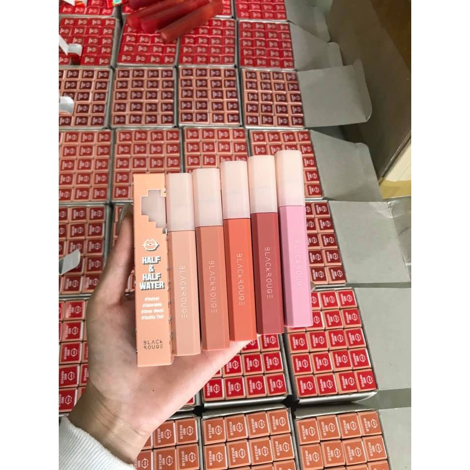 Son Black Rouge mới Son Black Rouge Half N Half Water Glow wanted velvet 2021 HV01 HV02 HV03 HV04 HV05