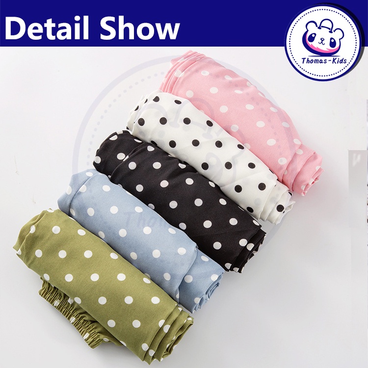 Quần Dài Chống Muỗi Thân Thiện Với Da Họa Tiết Chấm Bi Thời Trang Mùa Hè Cho Bé Gái 2-12 Tuổi