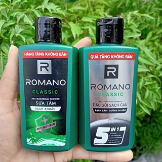 Bộ sữa tắm 60g + dầu gội romano 60g