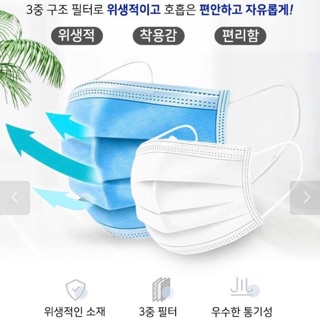 Khẩu trang nhập Hàn Quốc 3 lớp