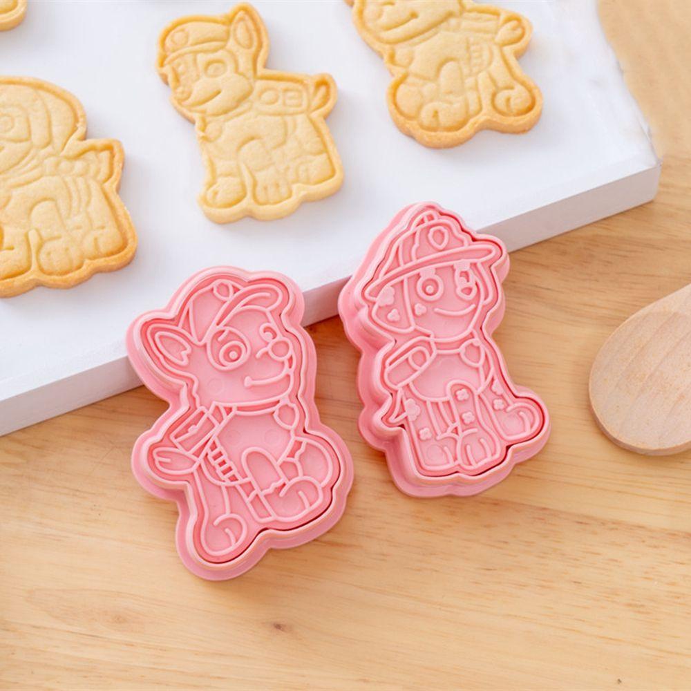 NICKOLAS Set 6 Khuôn Cắt Bánh Quy 3D Hình Chú Chó Đáng Yêu