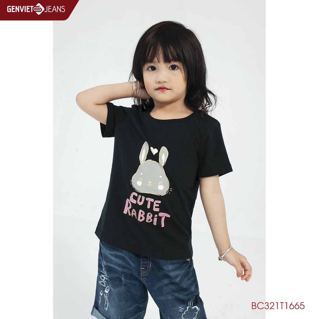 Áo Thun Kid Cute Rabbit GENVIET BC321T166