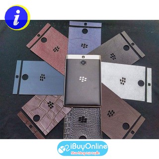 Miếng dán lưng da cho điện thoại BlackBerry Passport Silver - Da bò thật 100%