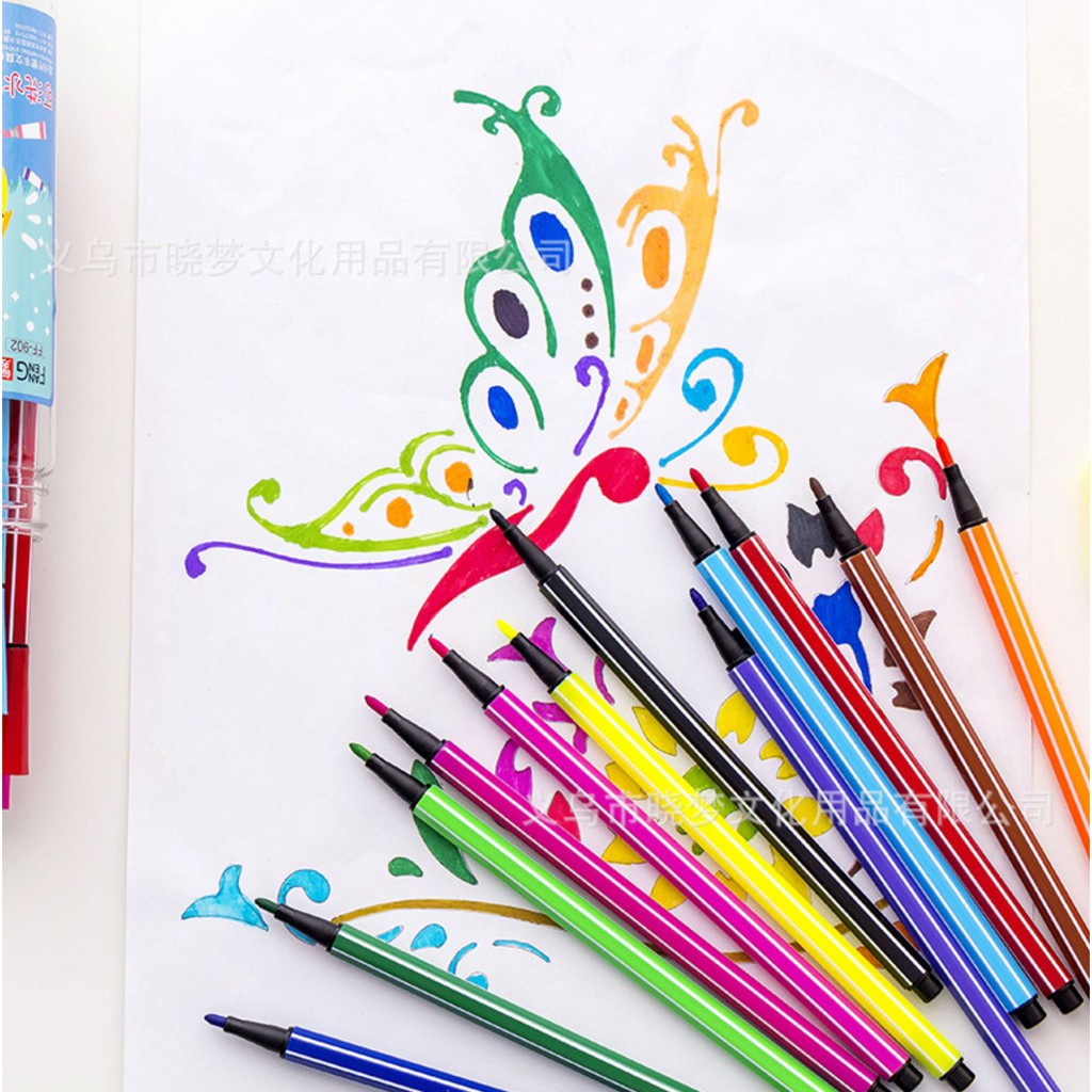 Hộp bút màu nước cho bé - Hộp màu nước 12 màu độc đáo