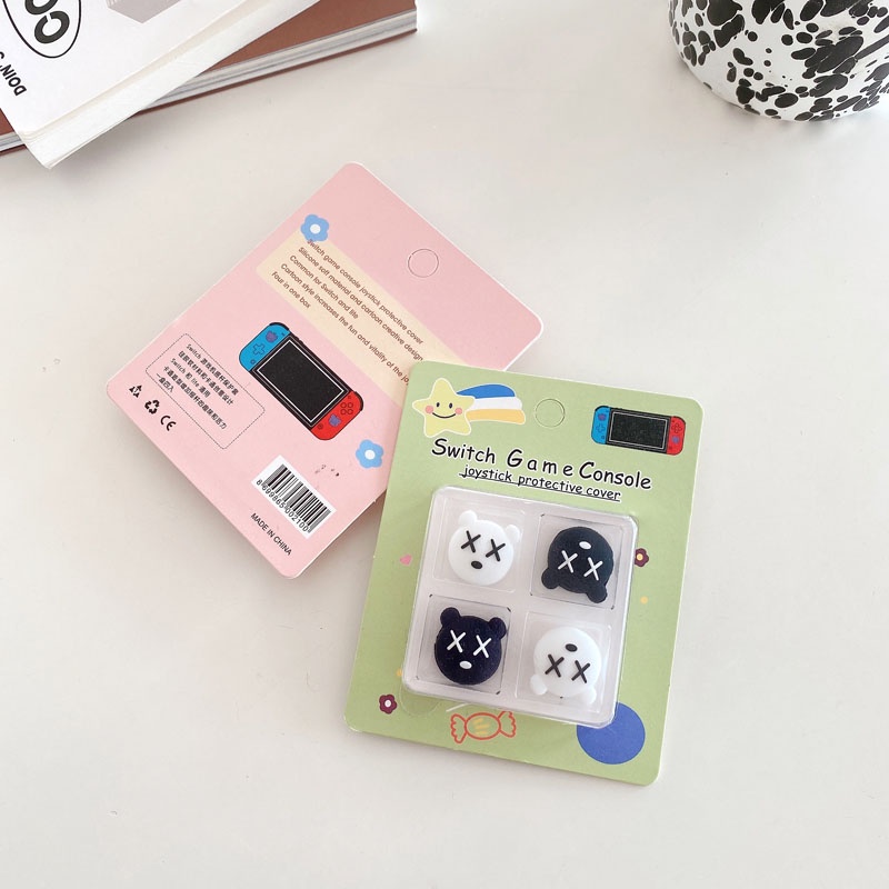 Bộ 4 nắp silicon bọc nút bấm tay cầm chơi game Nintendo lite OLED chất lượng