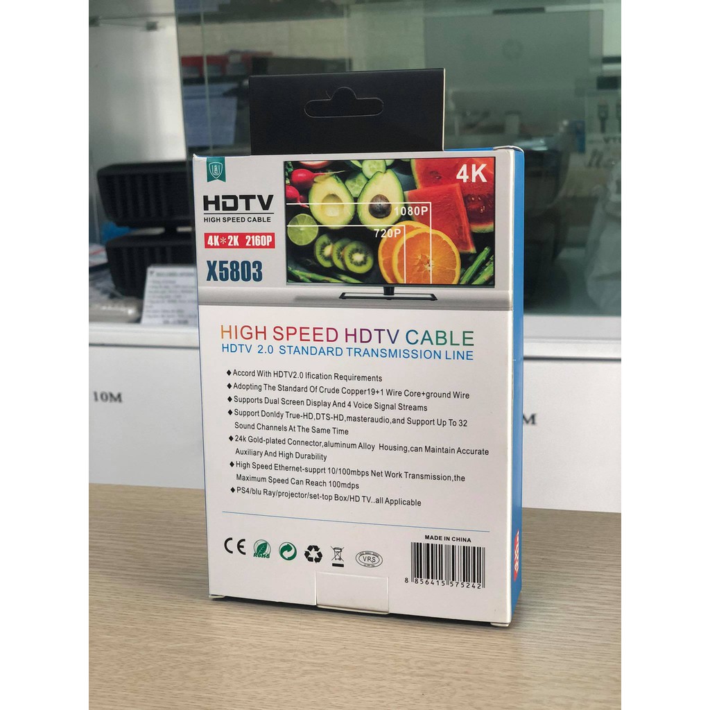 Dây Cáp HDMI 3M Hãng USAN Truyền Tín Hiệu Tốt, Chất Lượng Hình Ảnh Đẹp, Chuyên Dùng Cho Máy Chiếu