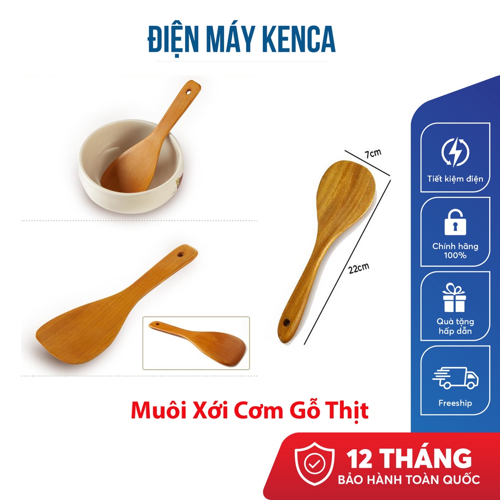 Muôi xới cơm bằng gỗ - Hàng Cao cao cấp ( Không chọn mẫu)