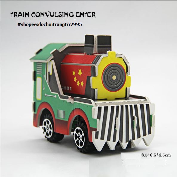 Mô hình 3D tự ráp các loại xe công trình