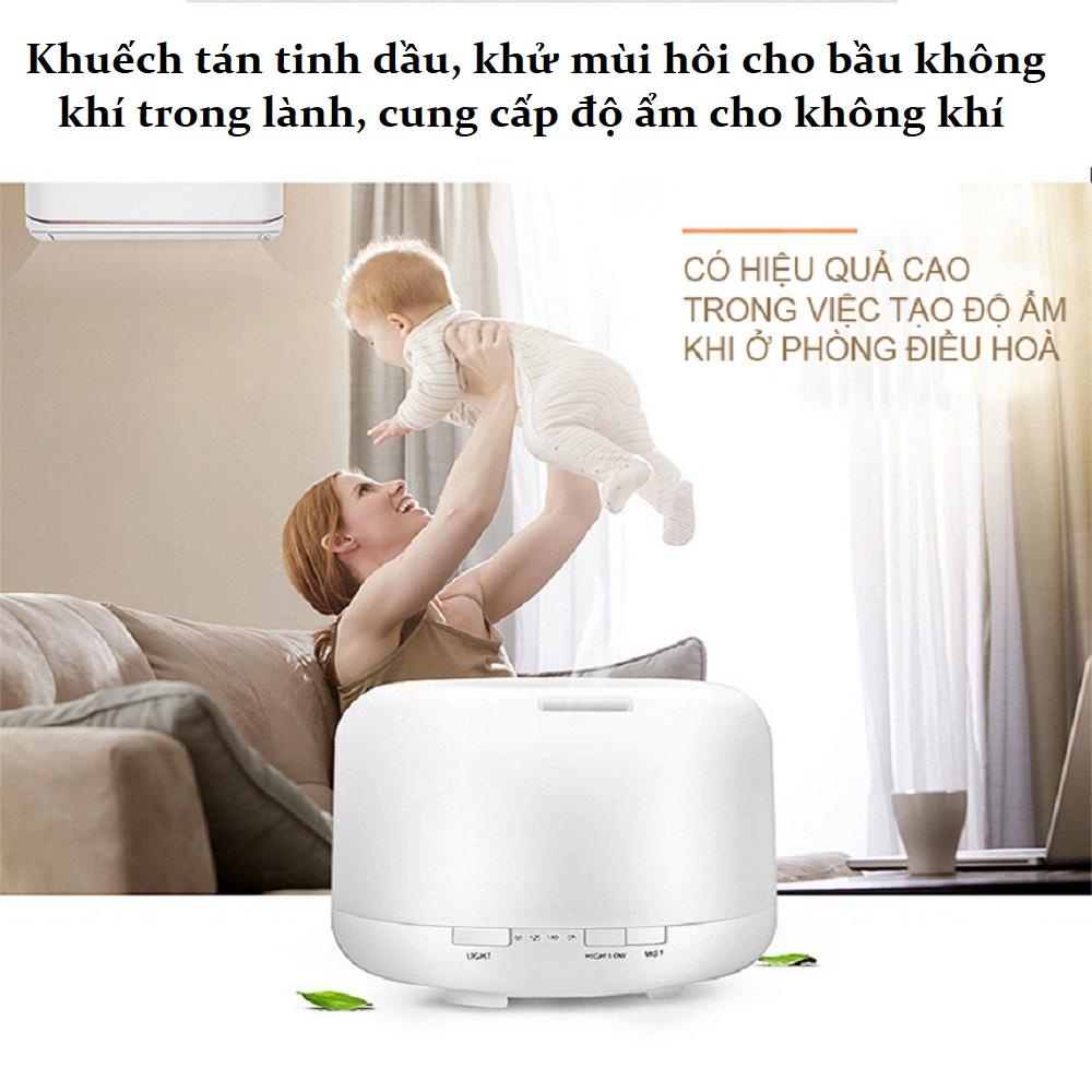 Máy Khuếch Tán Tinh Dầu Benice Aroma Difuser Diffuser A770 - Có Điều Khiển, Đèn Led Đổi Màu Độc Đáo, Giữ Ẩm