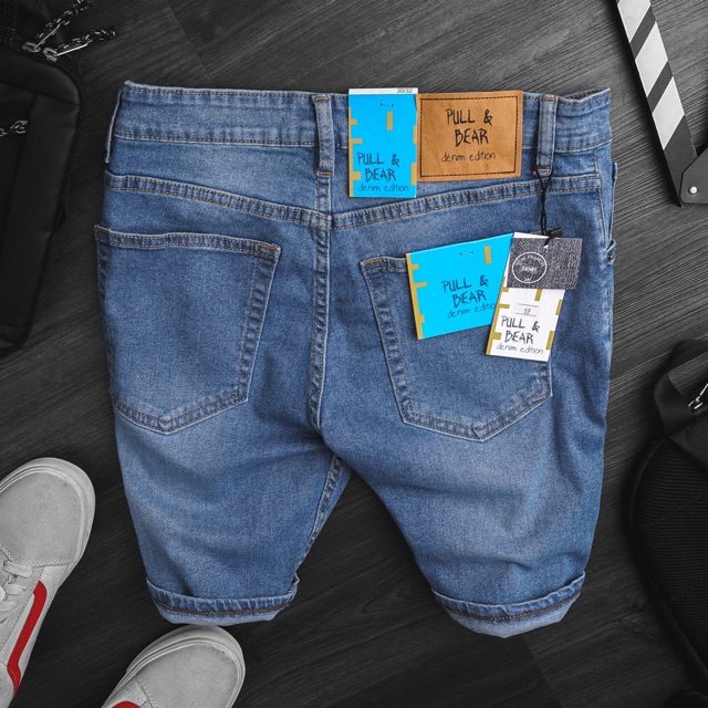 Quần short jean nam PB co giãn 2 màu xuất xịn cambodia