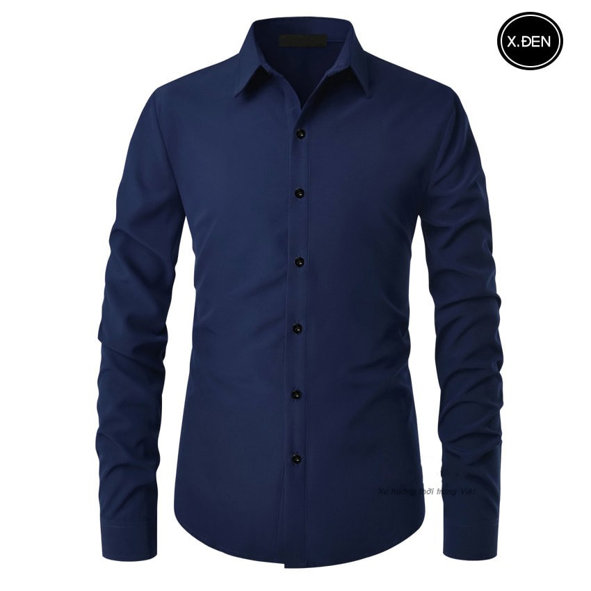 Áo sơ mi nam đẹp unisex trơn form rộng vừa áo trắng đi học nam vải mịn mềm mại phong cách Hàn Quốc Oreno | BigBuy360 - bigbuy360.vn