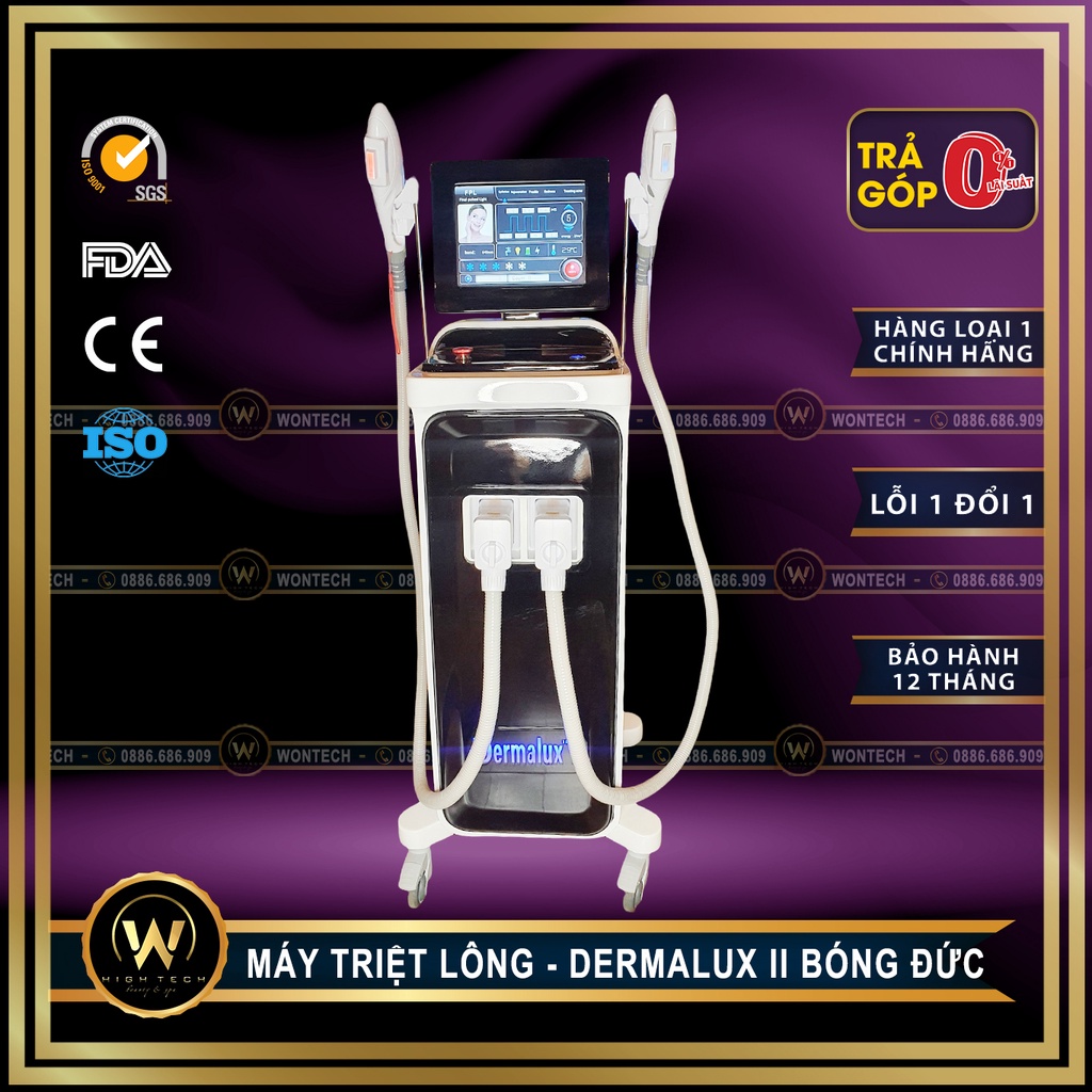 [WONTECH - NOW SHIP] Máy Triệt Lông IPL Dermalux 2.
