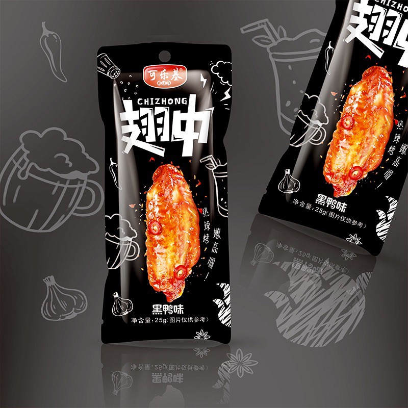 Cánh gà om coca cay cay gói 25g đồ ăn vặt ngon ngon