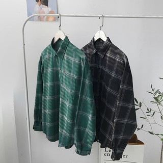 Áo sơ mi dài tay sọc caro nam nữ