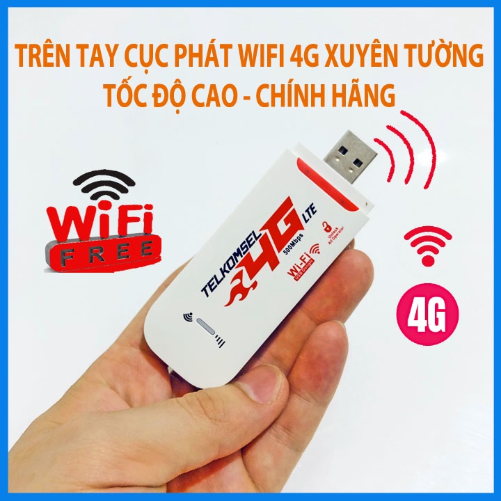 PHÁT WIFI TỐC ĐỘ CAO BẰNG SIM 4G - USB PHÁT WIFI TELKOM DÙNG ĐA MẠNG - LẮP SIM CẮM NGUỒN LÀ CÓ WIFI | WebRaoVat - webraovat.net.vn