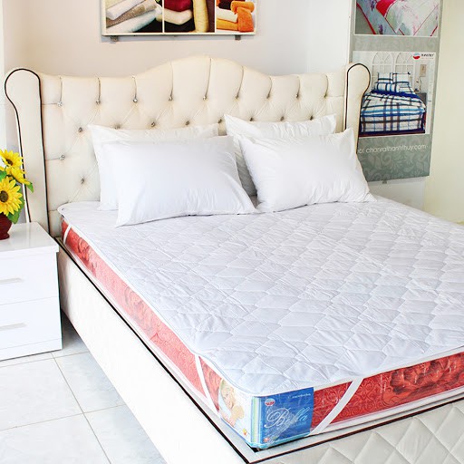 Tấm lót bảo vệ đệmnhập khẩu cao cấp, tấm lót đệm toper cotton mỏng bảo vệ đệm giúp đệm bền hơn, chống bẩn , chống bụi