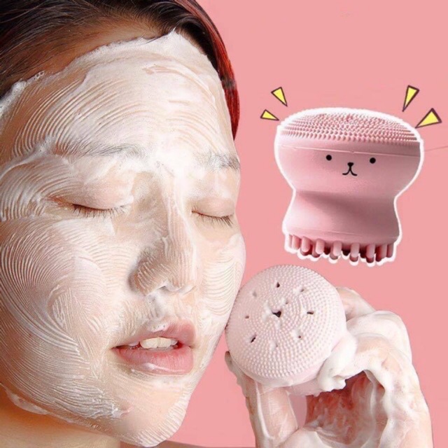 [RẺ VÔ ĐỊCH] Cọ Rửa Mặt và Massage Bạch Tuộc 🐙